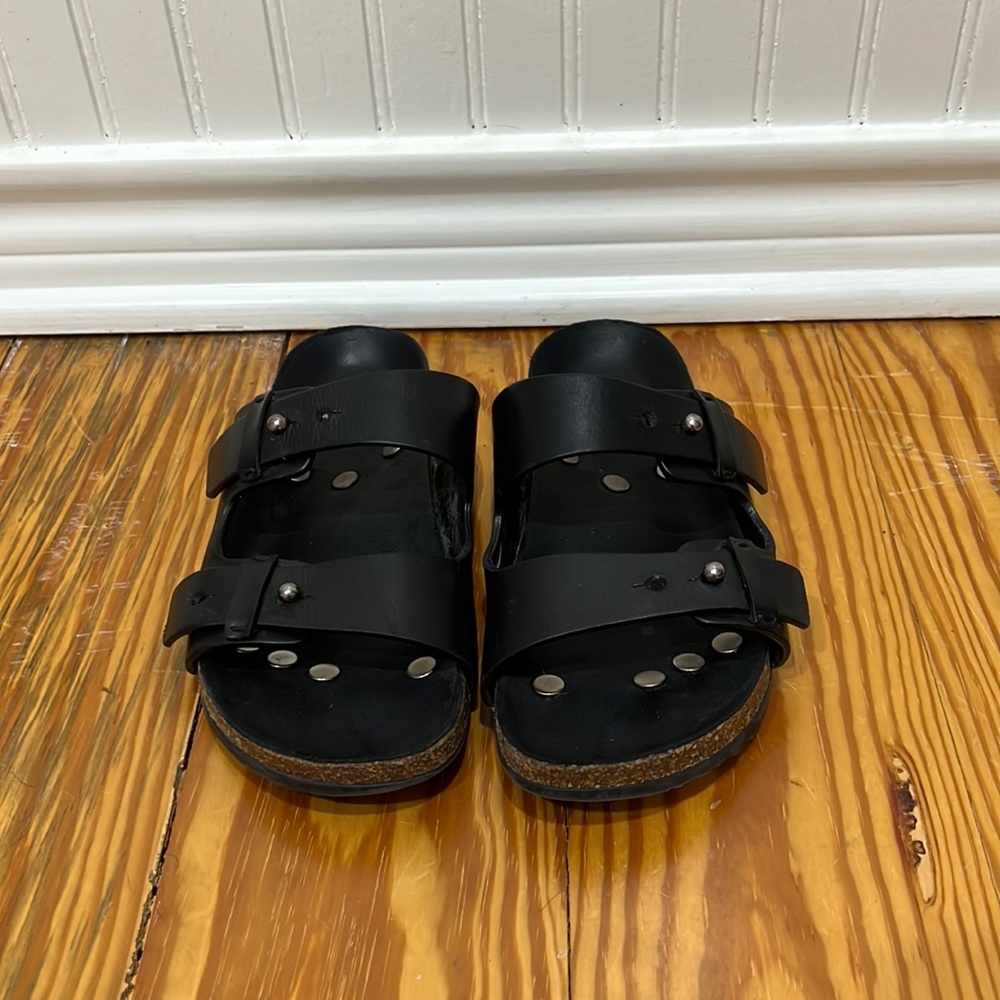Saint Laurent Jimmy leather slides